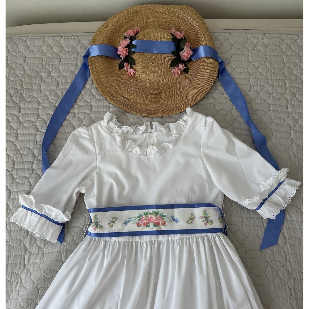 Felicity Summer Dress Hat Dress Like Your Doll Pleasant Company Child Size 14